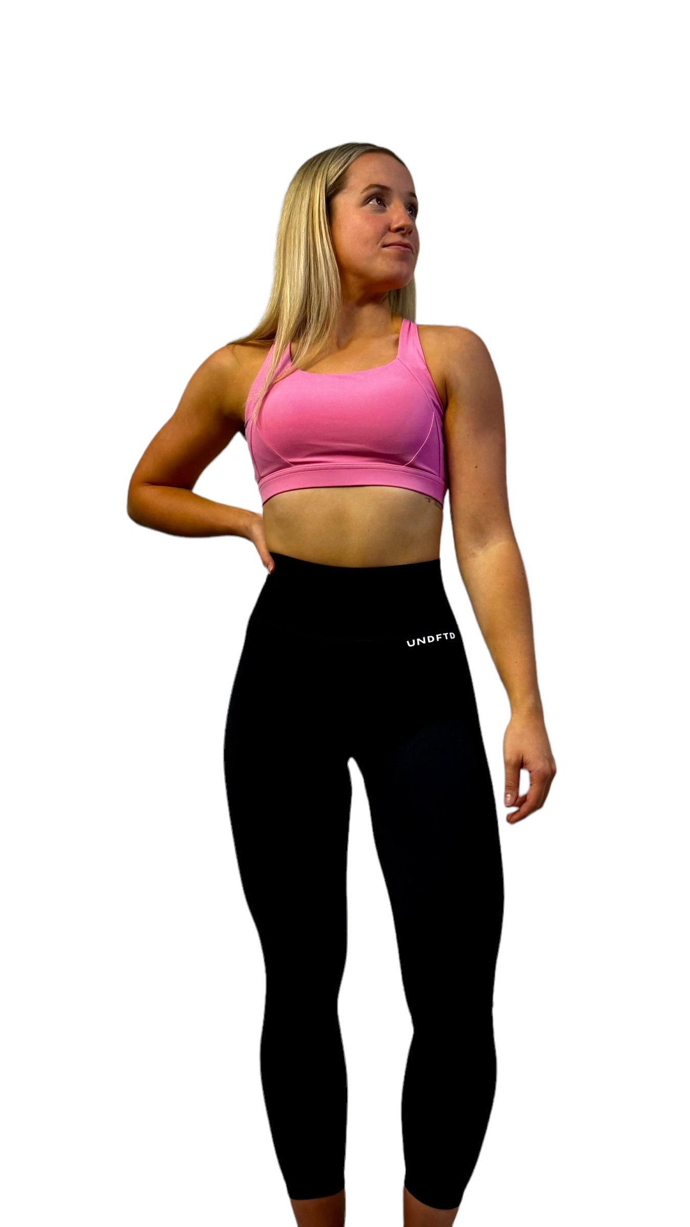 WIDE STRAP SPORT BRA PINK