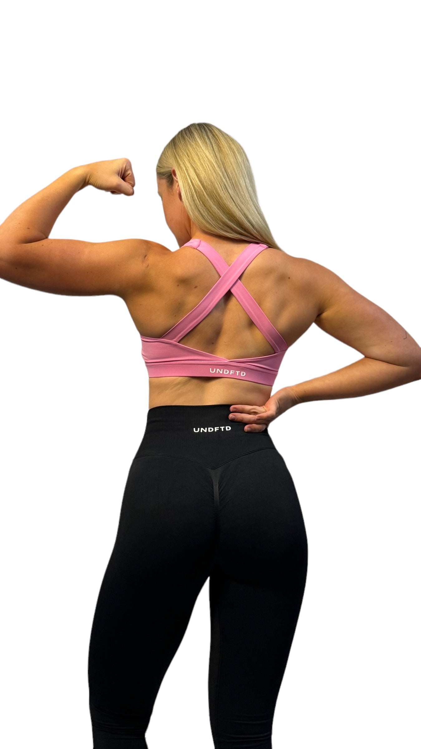 WIDE STRAP SPORT BRA PINK